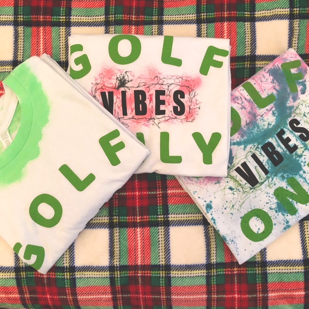 3 SET: Golf Vibes Only Tye-Dye short sleeve shirt